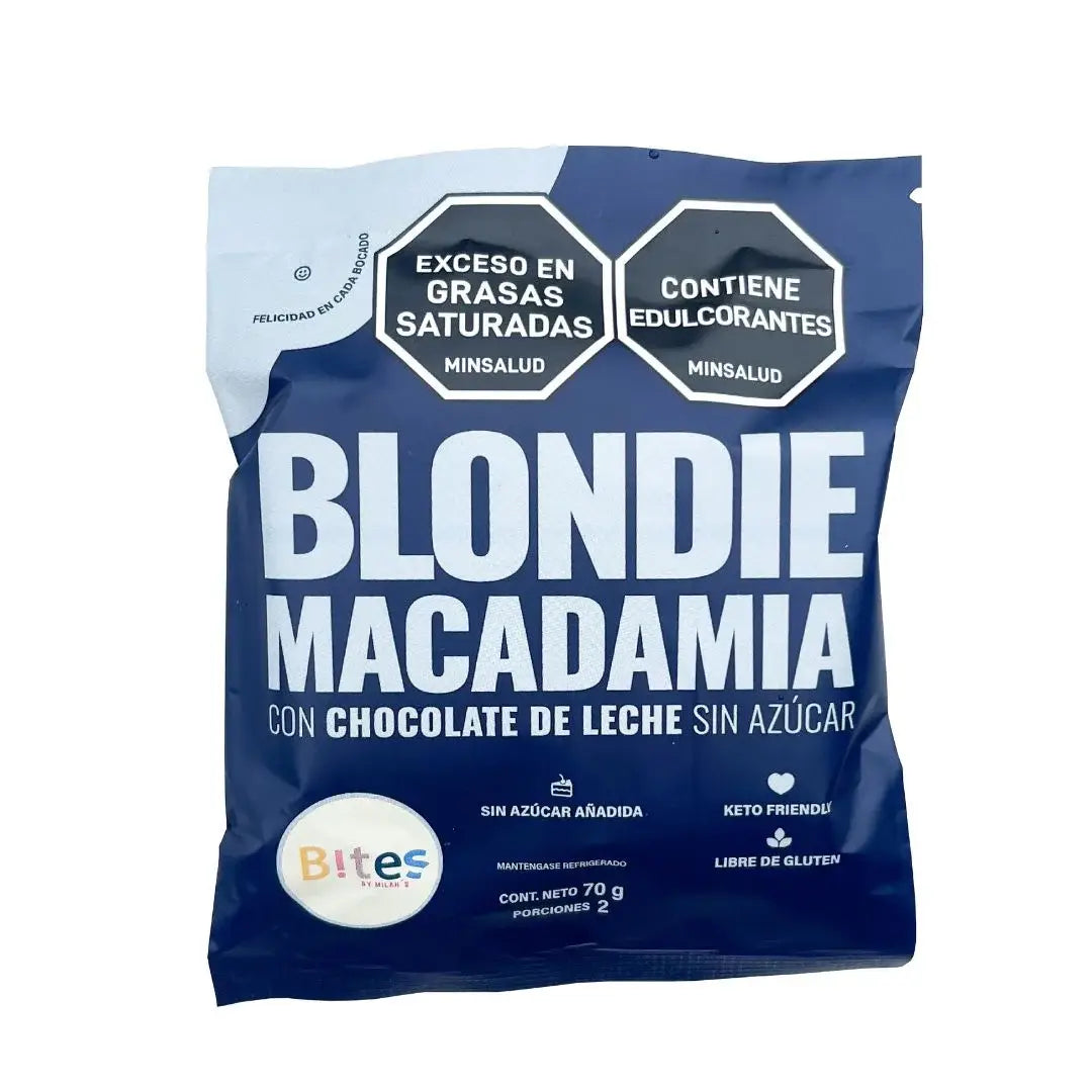 Blondie de Macadamia Leche 70 g – Bites | Plazet