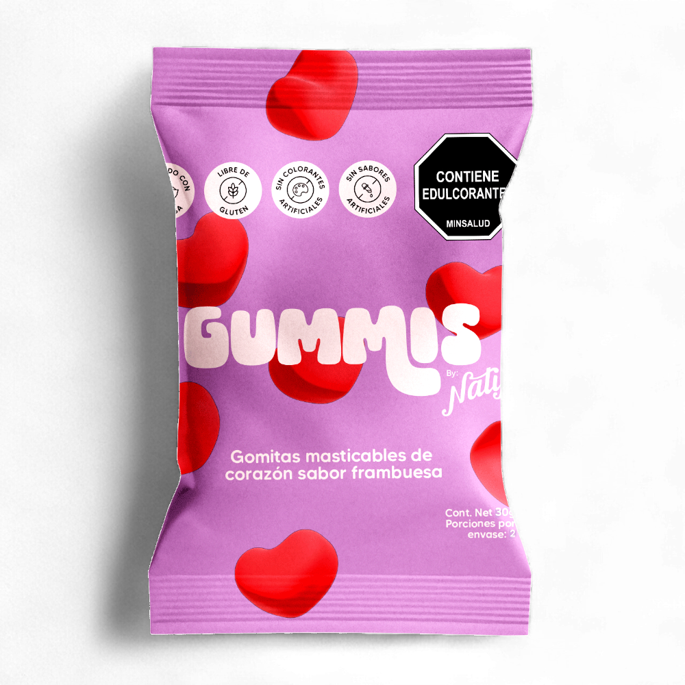 Gummis Frambuesa 30 g – Natif | Plazet