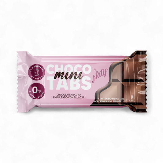 Chocotabs Mini Oscuro 12 g – Natif | Plazet