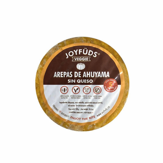 Arepa de Zapallo sin Queso 550 g – Joy Fuds | Plazet