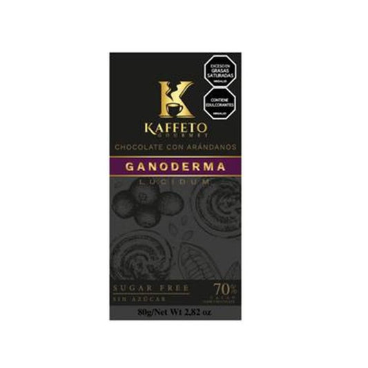 Barra de Chocolate con Arándanos y Ganoderma – Kaffeto | Plazet