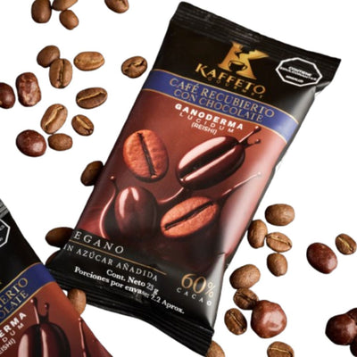 Snack Café con Chocolate y Ganoderma 23 g – Kaffeto | Plazet