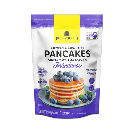 Premezcla Pancakes, Crepes y Waffles Arándanos – Karavansay | Plazet