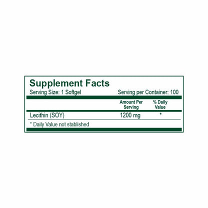 Lecithin 1200 mg 100 und – Natural Light | Plazet