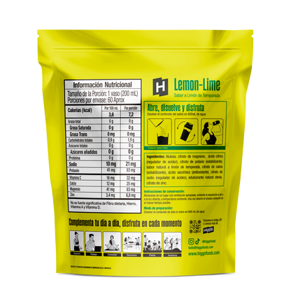 HIGGS LEMON-LIME PACK X 20 UNIDADES