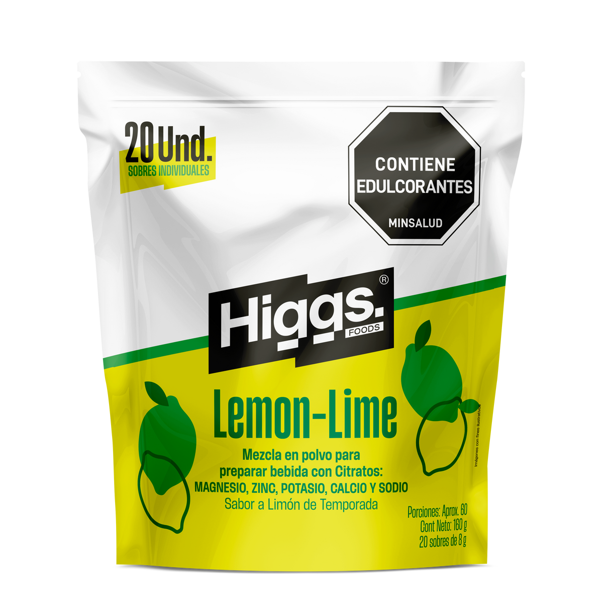 HIGGS LEMON-LIME PACK X 20 UNIDADES