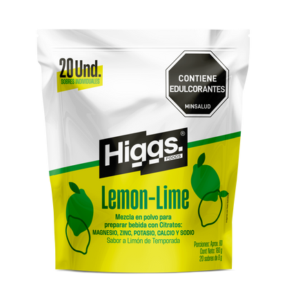 HIGGS LEMON-LIME PACK X 20 UNIDADES