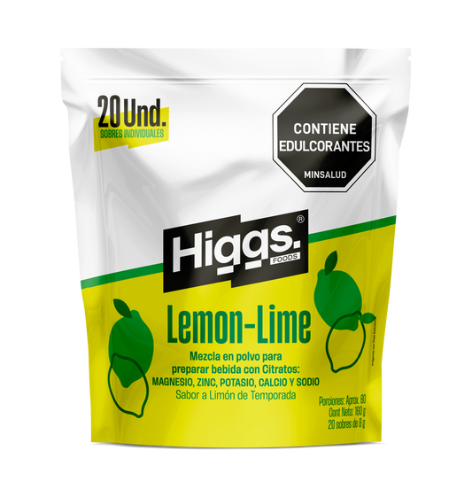 HIGGS LEMON-LIME PACK X 20 UNIDADES