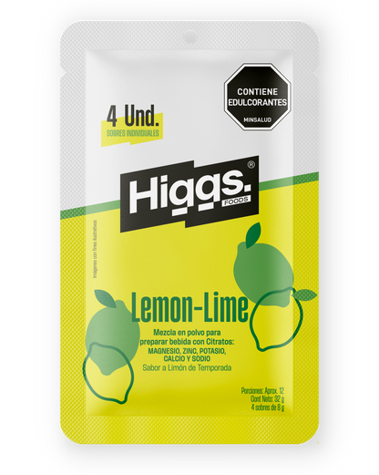 HIGGS LEMON-LIME PACK X 4 UNIDADES