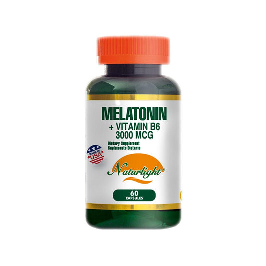 Melatonin 3 mg con B6 60 Tabletas – Natural Light | Plazet