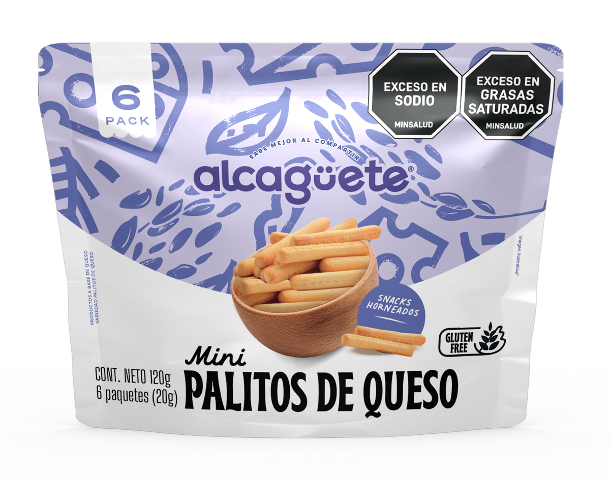 Mini Palitos de Queso x 6 und 120 g – Alcagüete