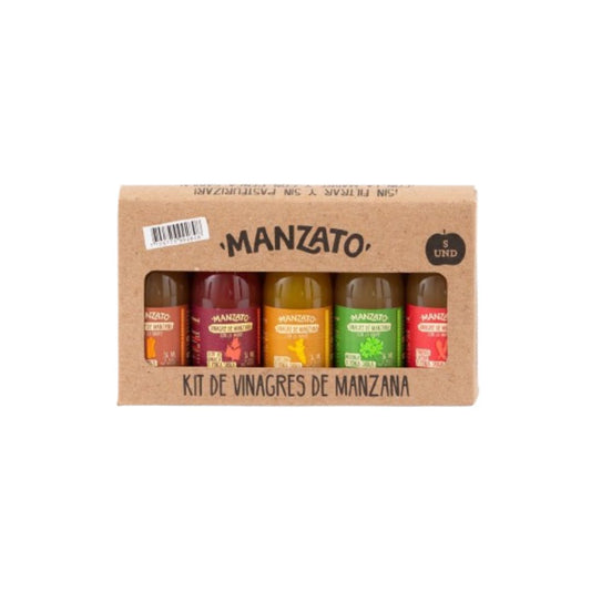 Kit Mini Vinagres de Manzana – Manzato | Plazet