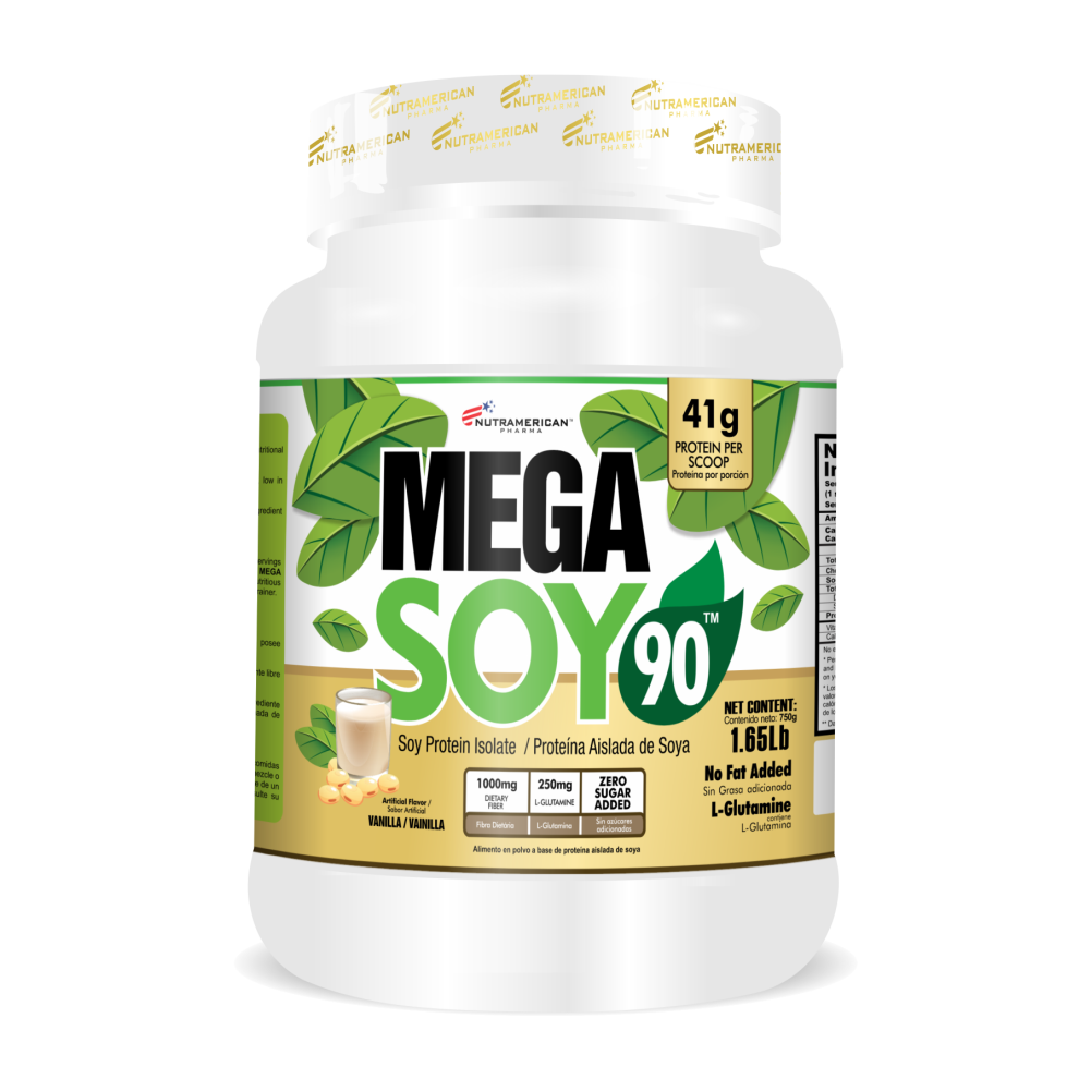 Mega Soy 90 Vainilla 1,65 lb – Nutramerican | Plazet