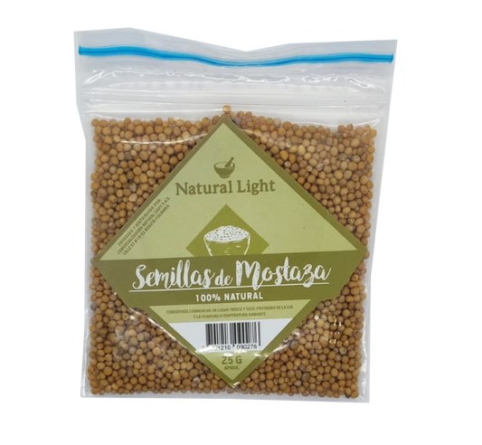 Semilla de Mostaza 25 g – Natural Light | Plazet