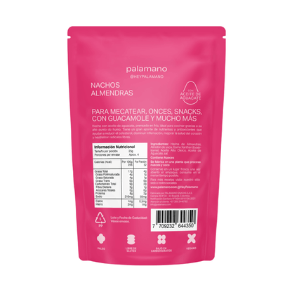 NACHOS ALMENDRAS X 90 GR - PALAMANO
