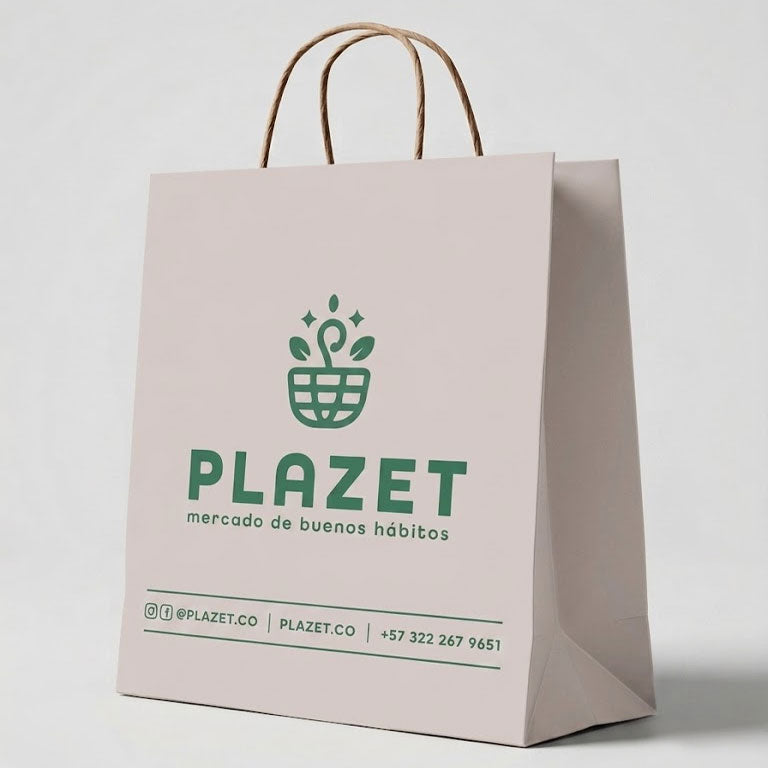 Bolsa de Papel Plazet Mediana | Plazet