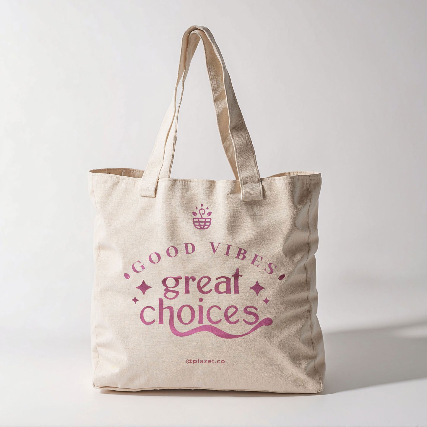 Tote Bag Good Vibes Great Choices – Plazet