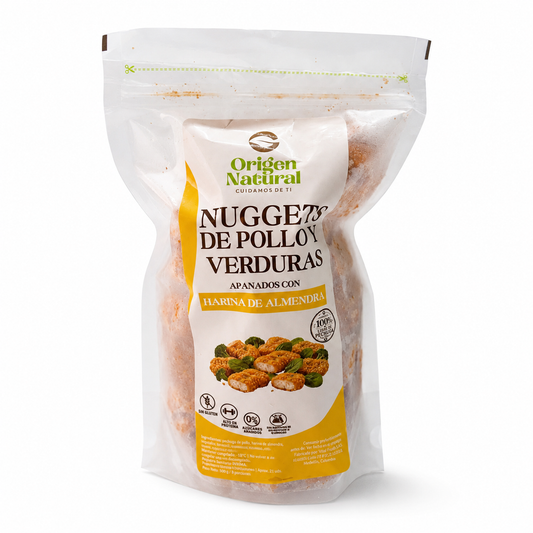 Nuggets de Harina de Almendra y Verduras 500 g – Origen Natural