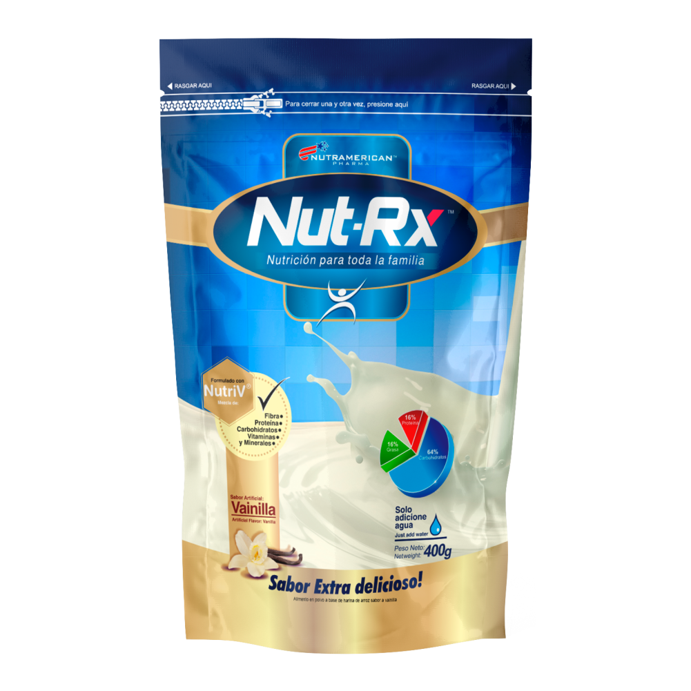 NUT RX VAINILLA X 400 GR - NUTRAMERICAN