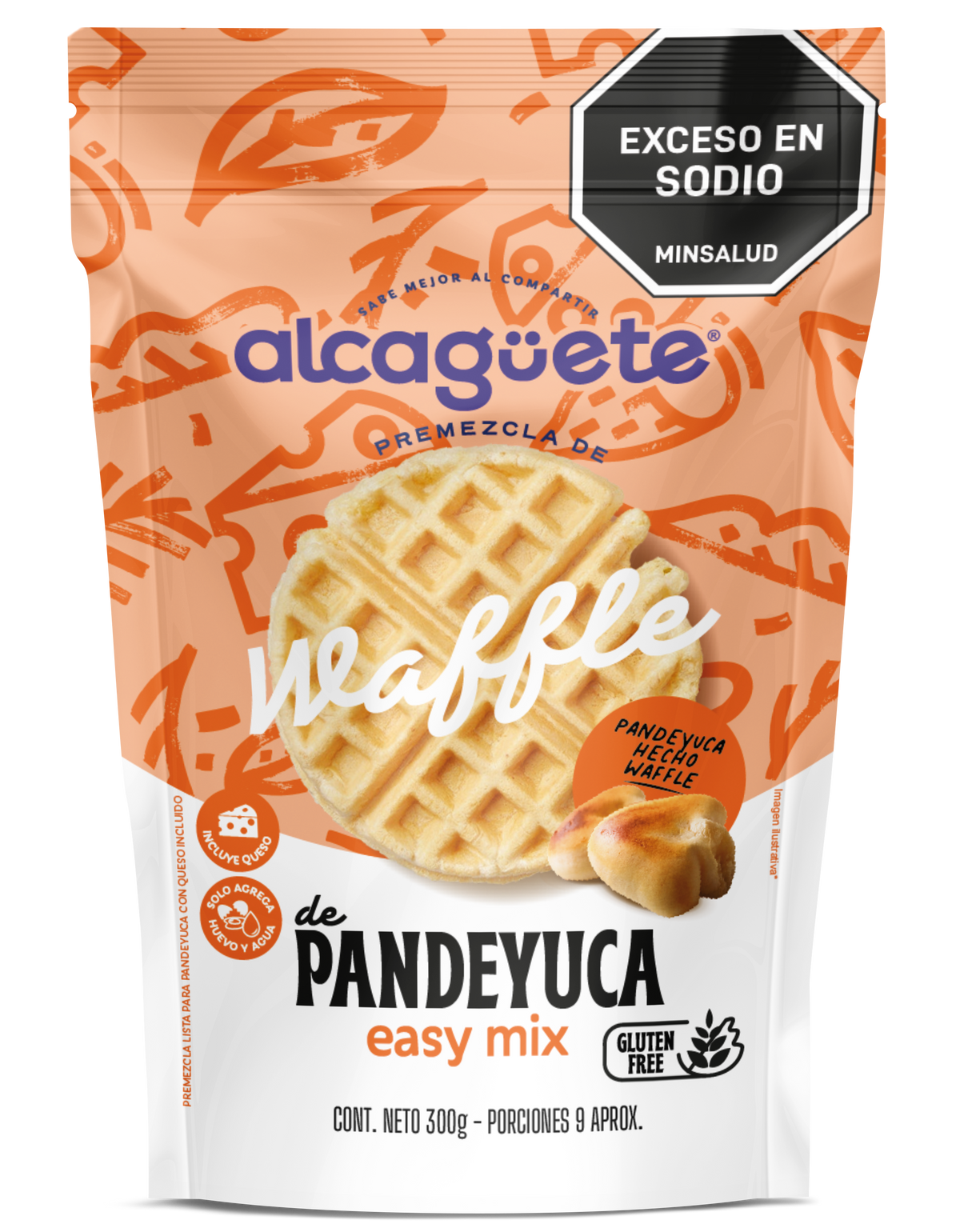 Premezcla Wafles Pandeyuca con Queso 300 g – Alcagüete | Plazet