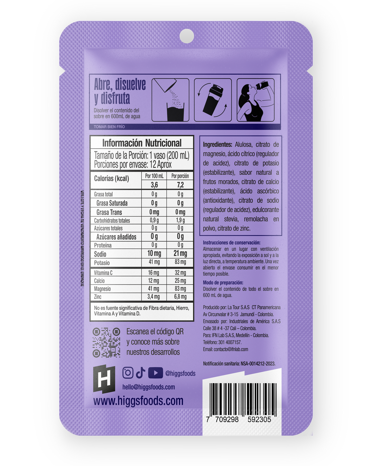 HIGGS PURPLE HAZE PACK X 4 UNIDADES