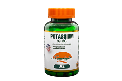 Potassium 99 mg 100 Tabletas – Natural Light | Plazet