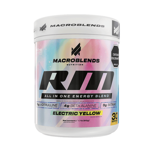 RM Pre-Entreno Electric Yellow 810 g – Macroblends | Plazet