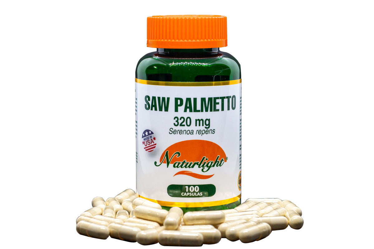 Saw Palmetto 320 mg 100 Cápsulas – Natural Light | Plazet