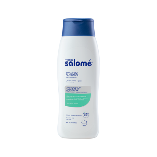 Shampoo Control Caspa Sin Sal 400 ml – María Salomé | Plazet