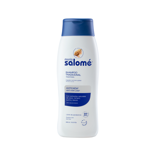 Shampoo Tradicional Sin Sal 400 ml – María Salomé | Plazet