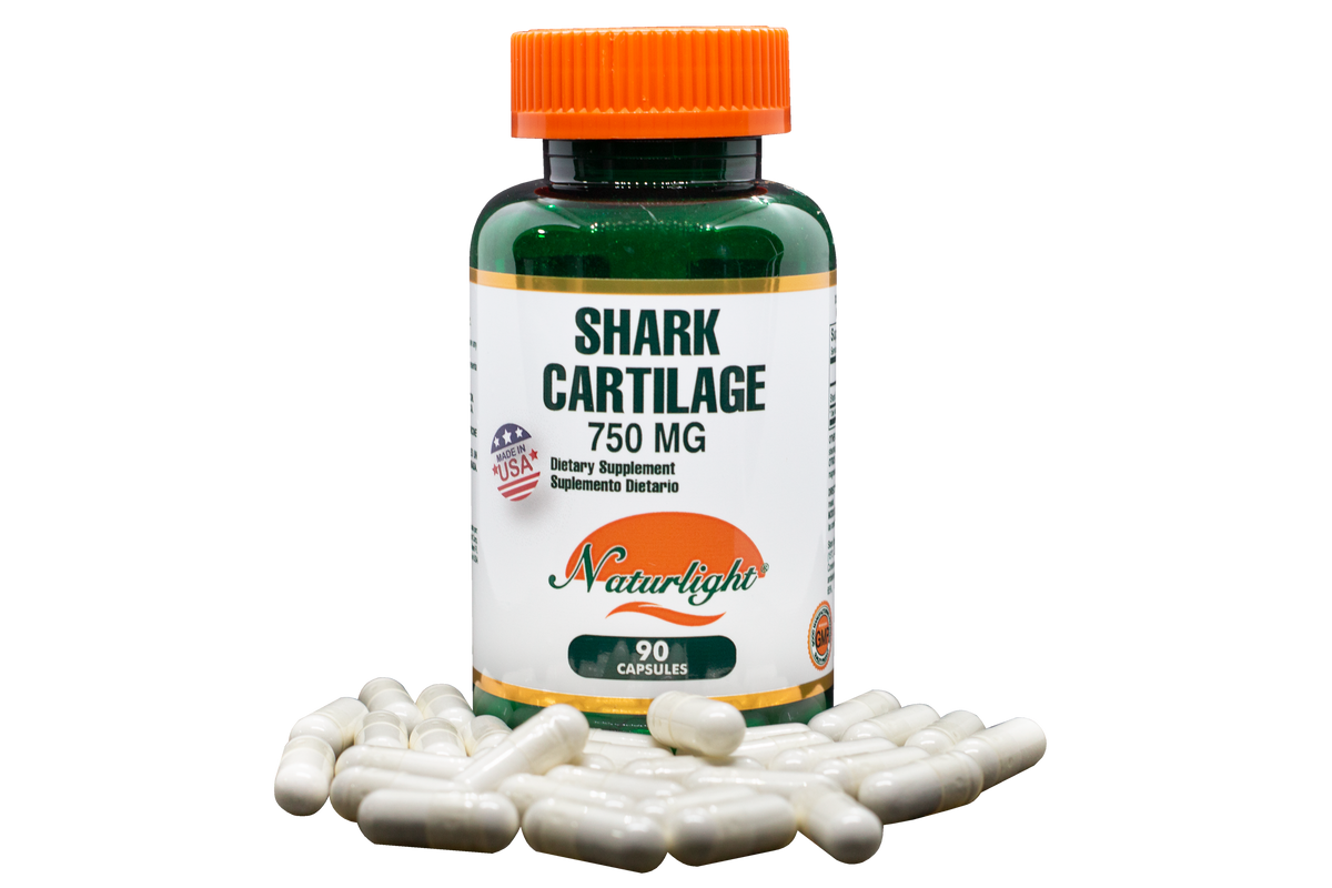 Shark Cartilage 750 mg 90 Cápsulas – Natural Light | Plazet