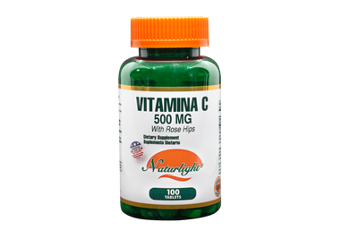 Vitamina C 500 mg 100 Tabletas – Natural Light