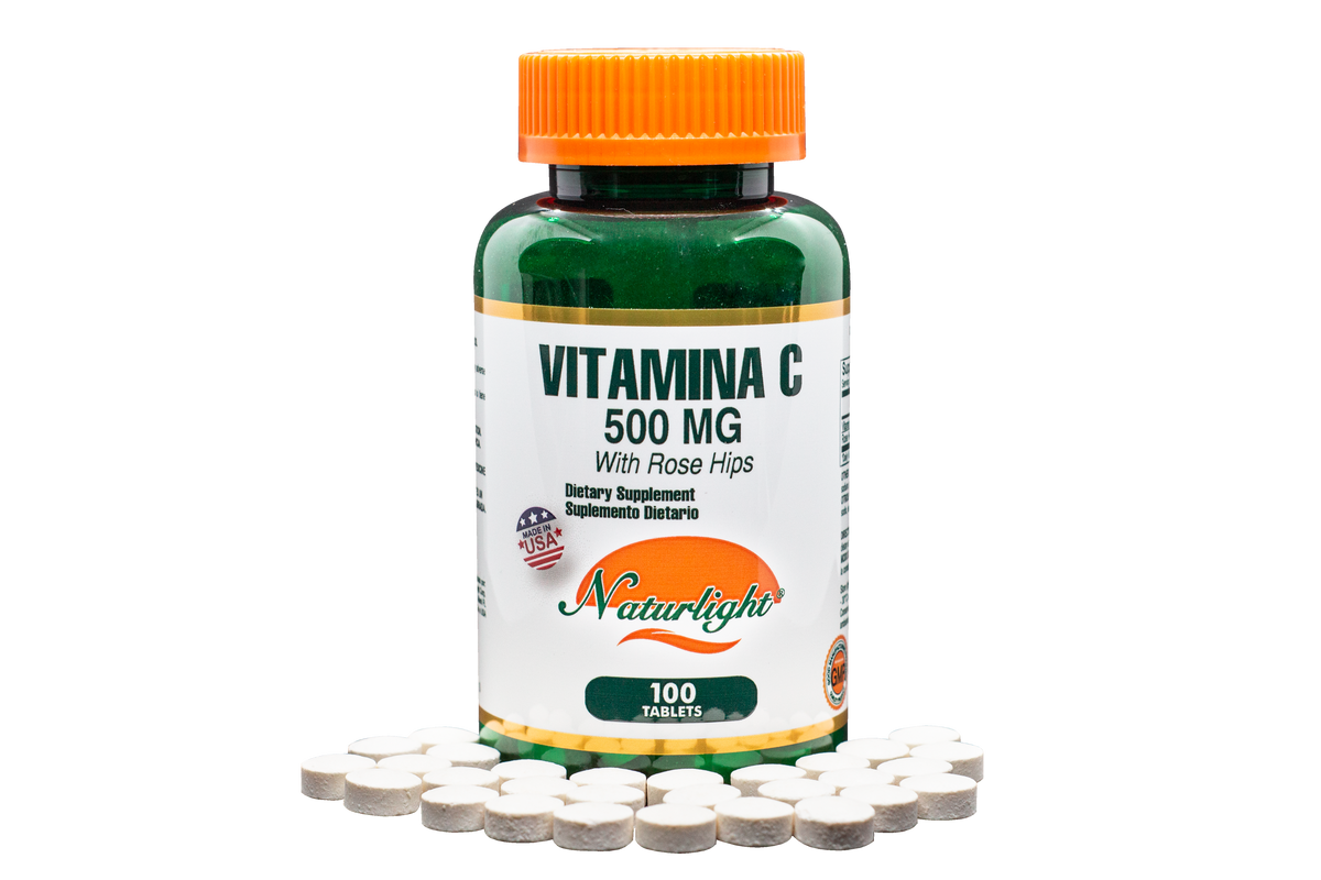 Vitamina C 500 mg 100 Tabletas – Naturlight