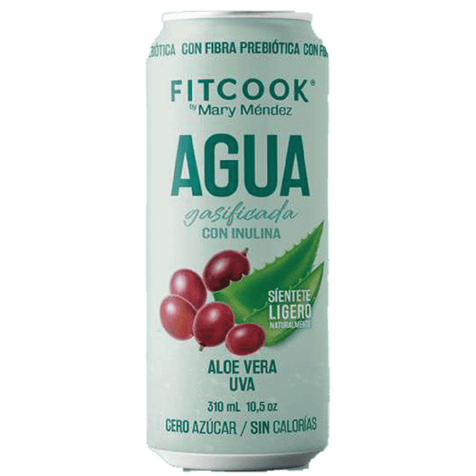 Agua con inulina aloe vera uva Fit Cook