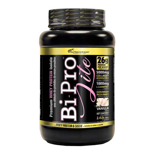 Bipro Lite Vainilla 2,4 lb – Nutramerican | Plazet