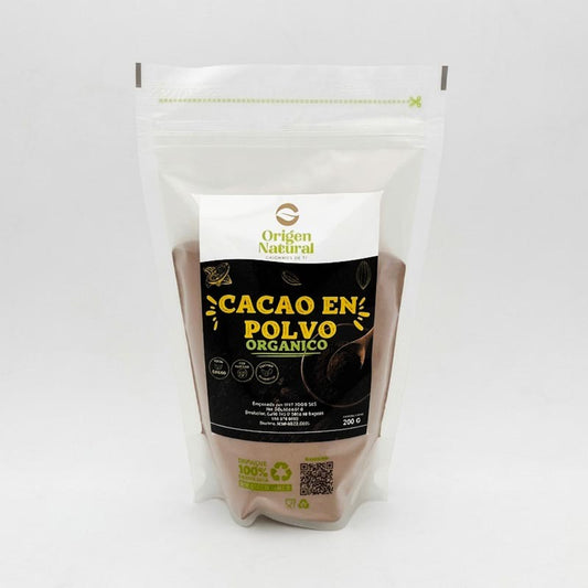 Cacao en Polvo Orgánico 200 g – Origen Natural