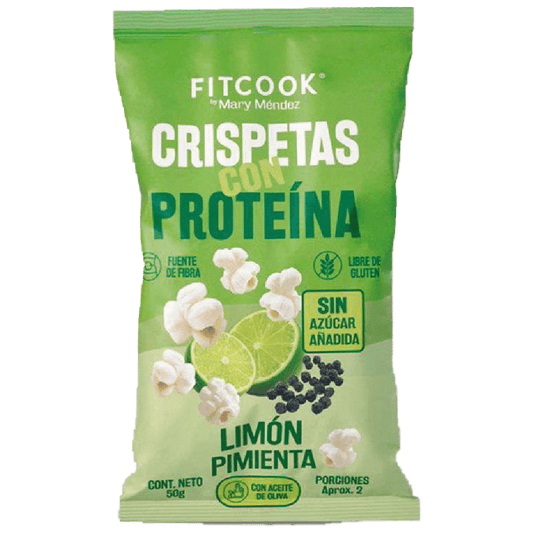 Crispetas con proteína limón pimienta Fit Cook