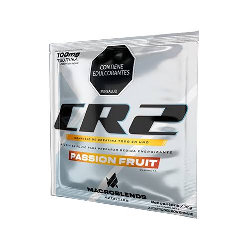 Sachet CR2 Creatina Passion Fruit 12 g – Macroblends | Plazet