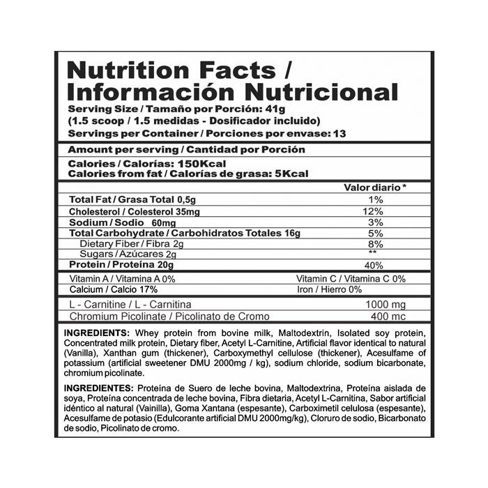 Mega Lite Zero% 1,17 lb – Nutramerican | Plazet