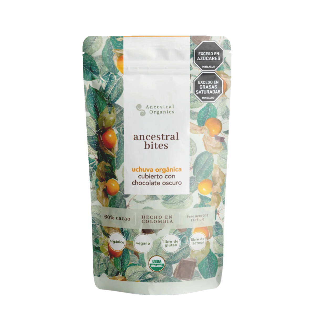 Bites de Uchuva Orgánica 75 g – Ancestral Foods | Plazet