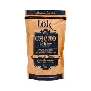 CACAO EN POLVO 200 G 100% LOK