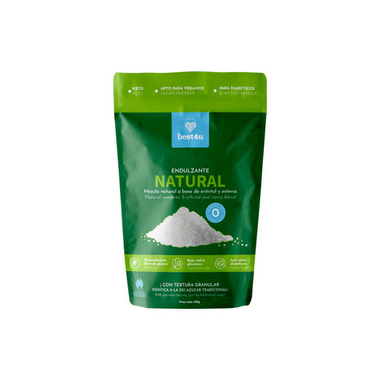 ENDULZANTE NATURAL A BASE DE ERITRITOL Y ESTEVIA 250 G