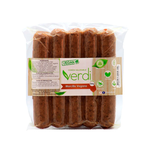 Morcilla Vegana 420 g (5 und) – Verdi | Plazet